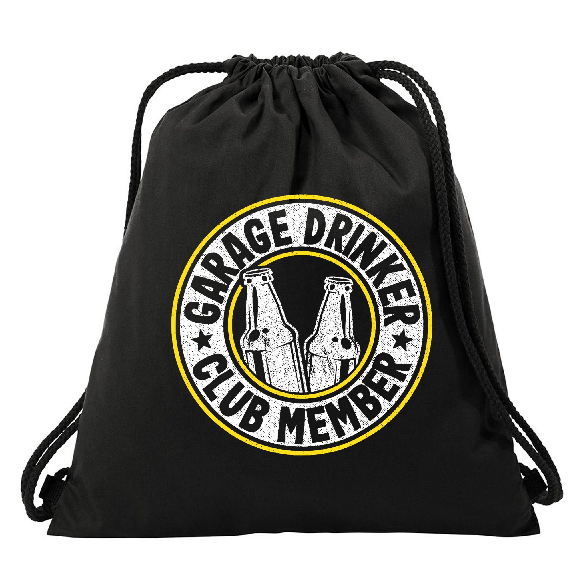 Garage Drinker Club Member Drawstring Bag