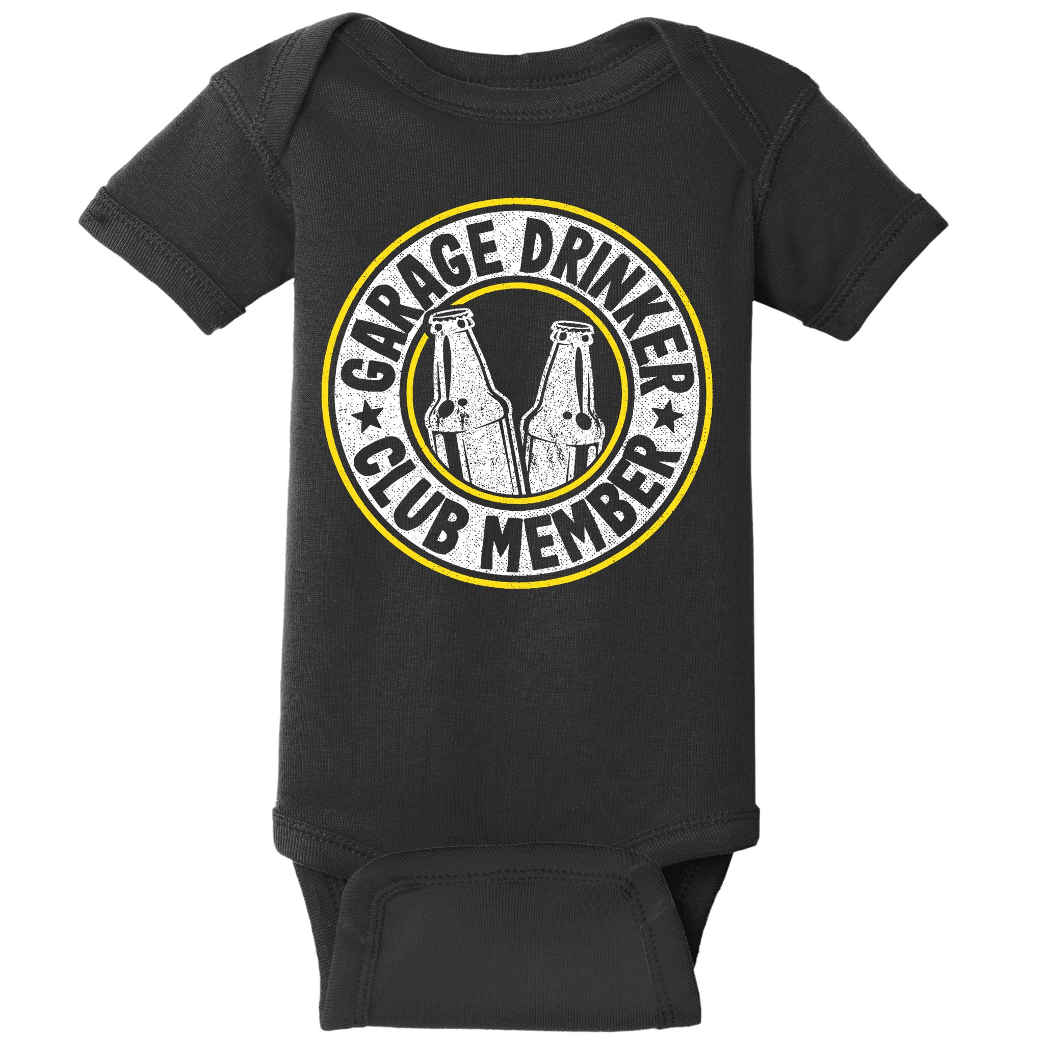 Garage Drinker Club Member Baby Bodysuit
