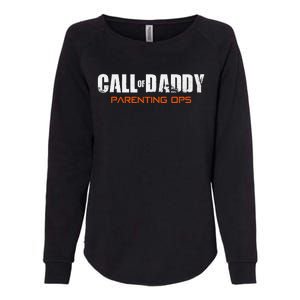 Gamer Dad Call Of Daddy Parenting Ops Funny Fathers Day Womens California Wash Sweatshirt