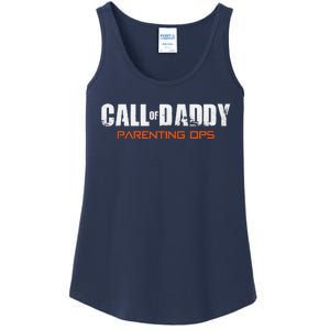 Gamer Dad Call Of Daddy Parenting Ops Funny Fathers Day Ladies Essential Tank