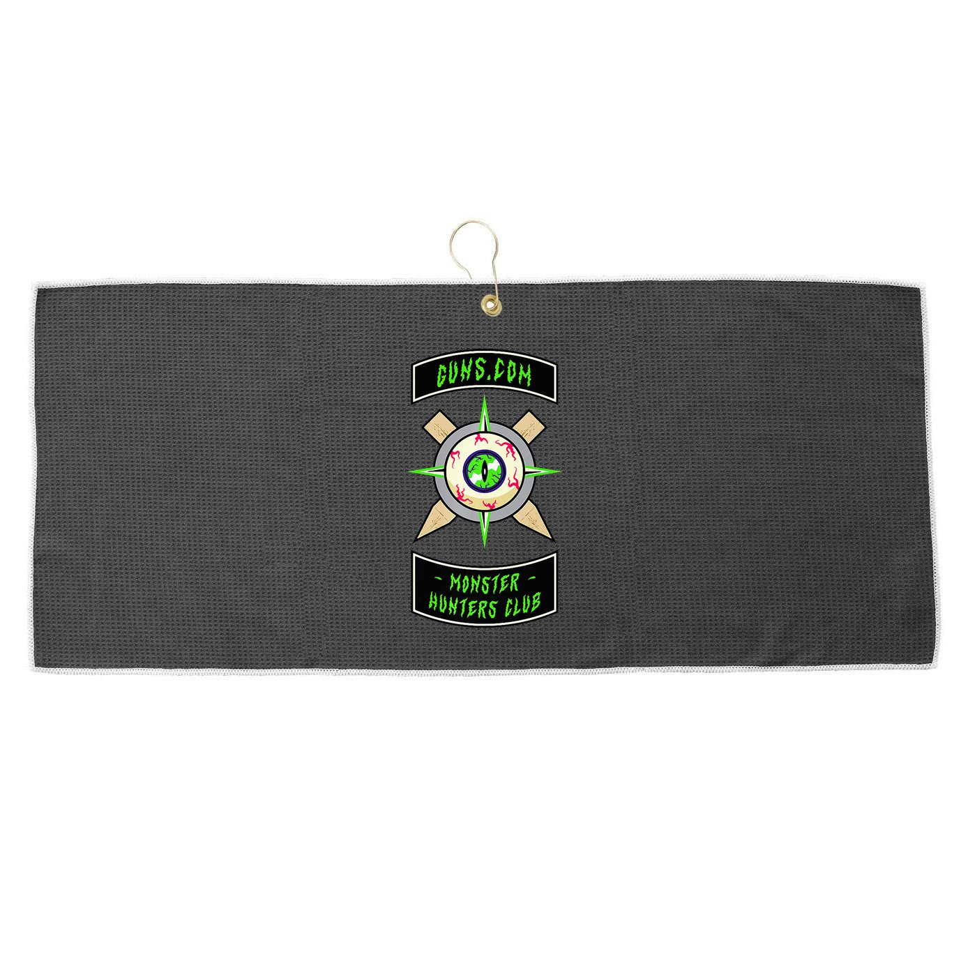 Guns Dot Com Monster Hunters Club Large Microfiber Waffle Golf Towel
