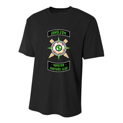Guns Dot Com Monster Hunters Club Youth Performance Sprint T-Shirt