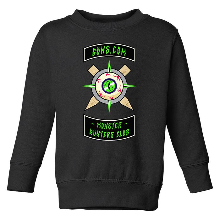 Guns Dot Com Monster Hunters Club Toddler Sweatshirt