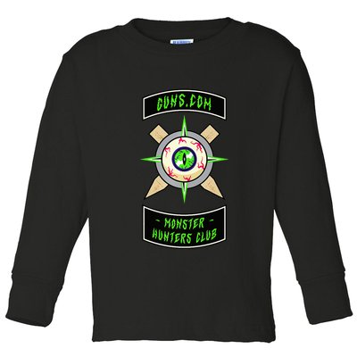 Guns Dot Com Monster Hunters Club Toddler Long Sleeve Shirt