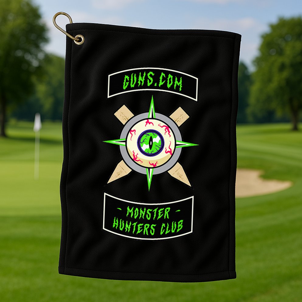 Guns Dot Com Monster Hunters Club Golf Towel