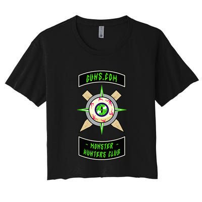 Guns Dot Com Monster Hunters Club Crop Top