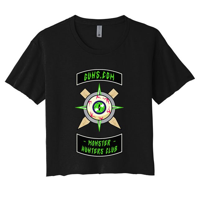 Guns Dot Com Monster Hunters Club Crop Top
