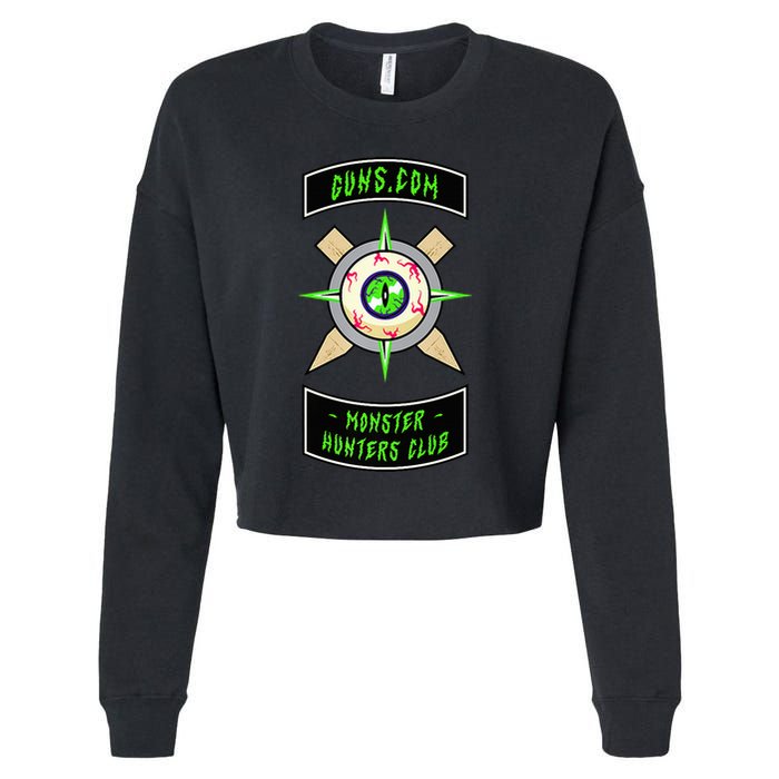 Guns Dot Com Monster Hunters Club Cropped Pullover Crew