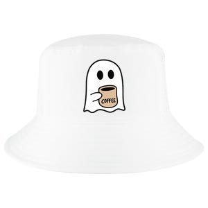 Ghost Drinking Coffee Funny Halloween Costume Coffee Lover Cool Comfort Performance Bucket Hat