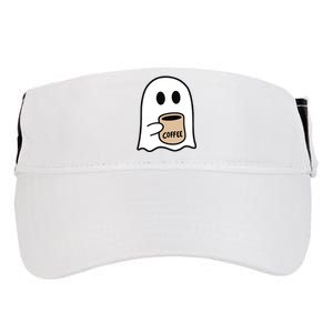 Ghost Drinking Coffee Funny Halloween Costume Coffee Lover Adult Drive Performance Visor