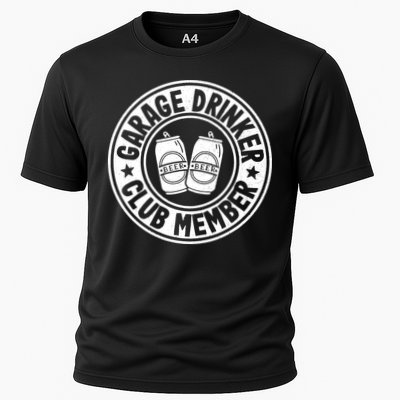 Garage Drinker Club Member Day Drinking Dad Beer Garage Performance Shirt