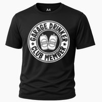 Garage Drinker Club Member Day Drinking Dad Beer Garage Cooling Performance Crew T-Shirt