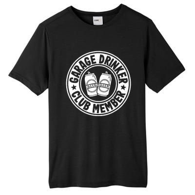 Garage Drinker Club Member Day Drinking Dad Beer Garage Tall Fusion ChromaSoft Performance T-Shirt