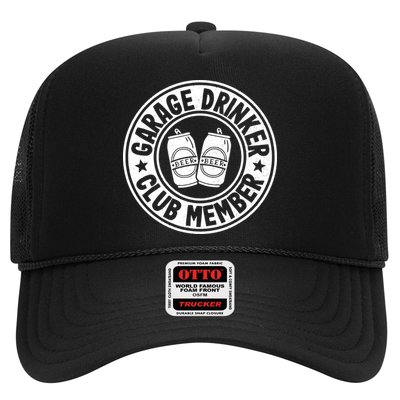 Garage Drinker Club Member Day Drinking Dad Beer Garage Trucker Hat