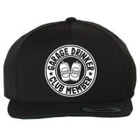 Garage Drinker Club Member Day Drinking Dad Beer Garage Wool Snapback Cap