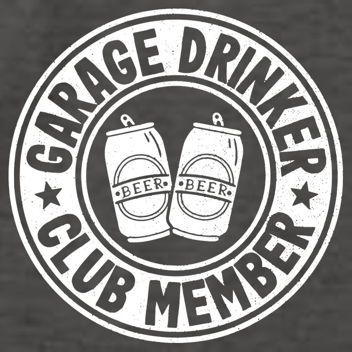 Garage Drinker Club Member Day Drinking Dad Beer Garage Vector Backpack