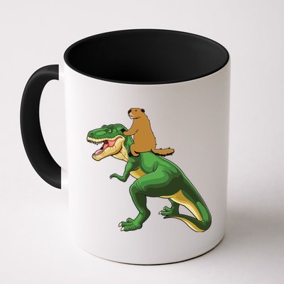 Groundhog Day Dinosaur Gift Shadow Mug