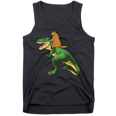 Groundhog Day Dinosaur Gift Shadow Tank Top