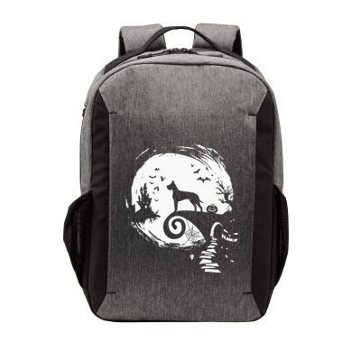 Great Dane Dog And Moon Halloween Costume Dog Lover Vector Backpack