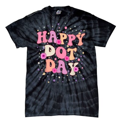 Groovy Dot Day For Teacher Happy Dot Day Gift Tie-Dye T-Shirt