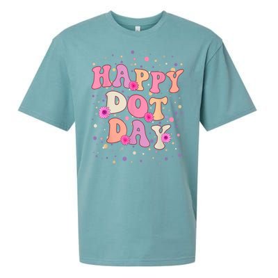 Groovy Dot Day For Teacher Happy Dot Day Gift Sueded Cloud Jersey T-Shirt