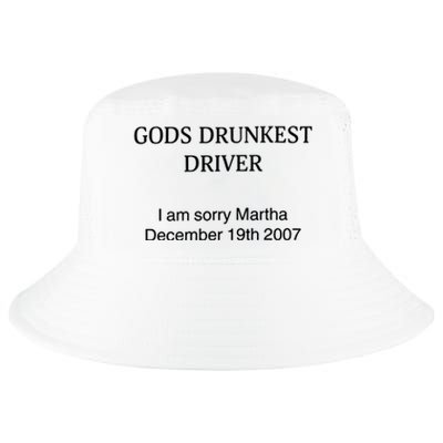 God's Drunkest Driver I Am Sorry M.ar.tha December 19Th 2007 Cool Comfort Performance Bucket Hat