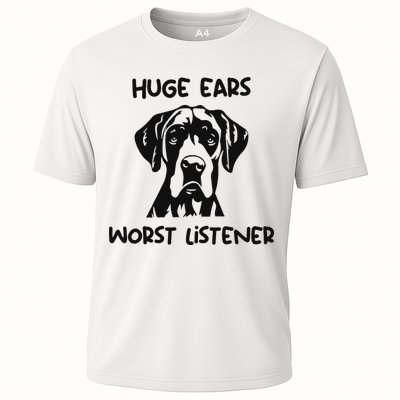 Great Dane Dog Huge Ears Worst Listener Performance Shirt