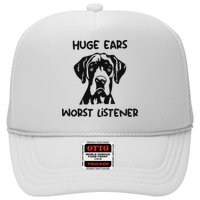 Great Dane Dog Huge Ears Worst Listener Trucker Hat