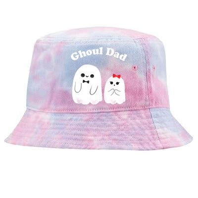 Ghoul Dad Daddy Ghost Father Funny Halloween Costume Tie-Dyed Bucket Hat