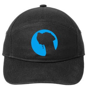 Greatdanedog Deutsche Dogge Profile 7-Panel Snapback Hat