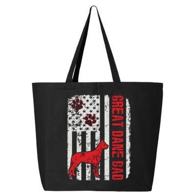 Great Dane Dad American Flag Gift 25L Jumbo Tote