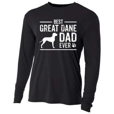 Great Dane Dad Best Dog Owner Ever Cooling Performance Long Sleeve Crew