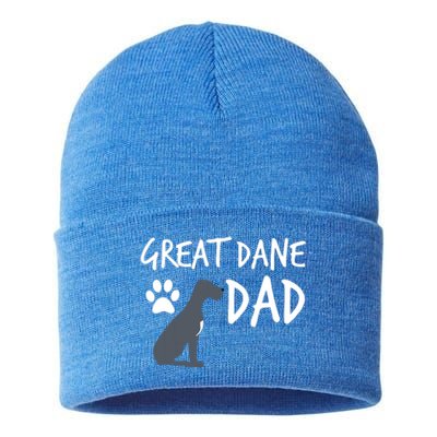 Great Dane Dad Dog Puppy Pet Lover Gift Sustainable Knit Beanie