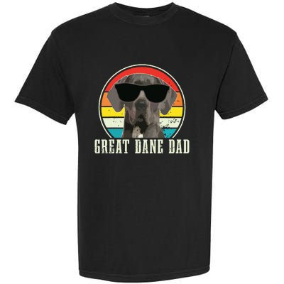 Great Dane Dad Funny Dog Sunglasses Vintage Great Dane Garment-Dyed Heavyweight T-Shirt