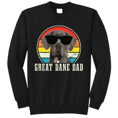 Great Dane Dad Funny Dog Sunglasses Vintage Great Dane Sweatshirt