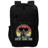 Great Dane Dad Funny Dog Sunglasses Vintage Great Dane Impact Tech Backpack