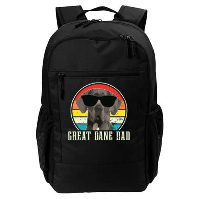 Great Dane Dad Funny Dog Sunglasses Vintage Great Dane Daily Commute Backpack