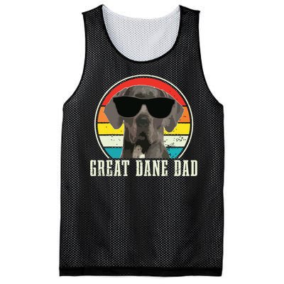 Great Dane Dad Funny Dog Sunglasses Vintage Great Dane Mesh Reversible Basketball Jersey Tank