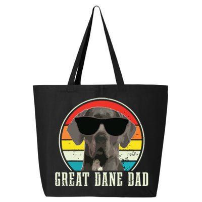 Great Dane Dad Funny Dog Sunglasses Vintage Great Dane 25L Jumbo Tote