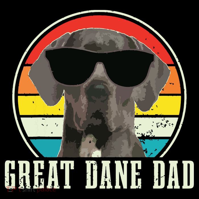 Great Dane Dad Funny Dog Sunglasses Vintage Great Dane Baby Bodysuit