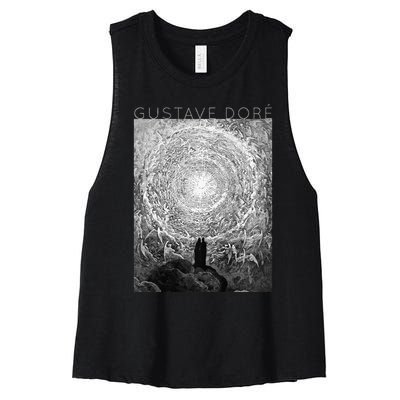 Gustave Doré Dante And Beatrice See God Art For Artists Women's Racerback Cropped Tank