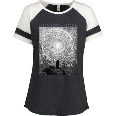 Gustave Doré Dante And Beatrice See God Art For Artists Enza Ladies Jersey Colorblock Tee