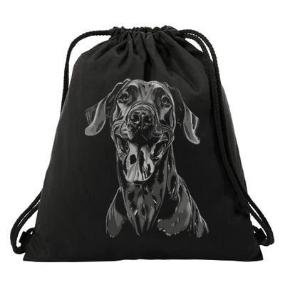 Great Dane Dog Animal Graphic Tees For Men Women Drawstring Bag
