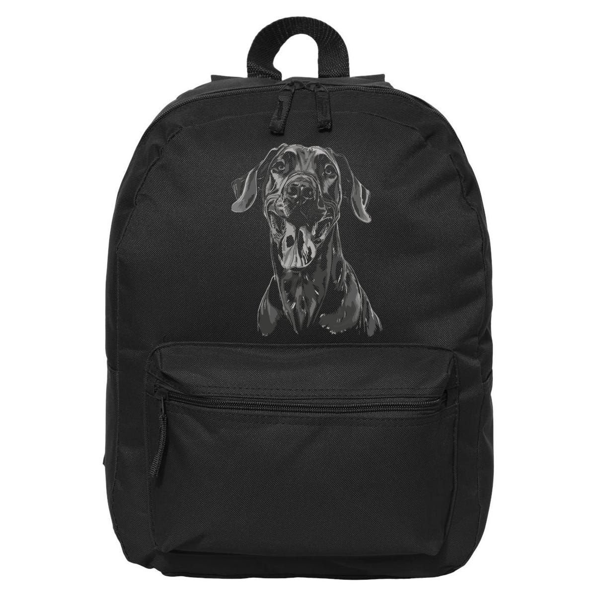 Great Dane Dog Animal Graphic Tees For Men Women 16 in Basic Backpack