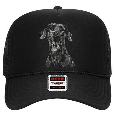 Great Dane Dog Animal Graphic Tees For Men Women Trucker Hat