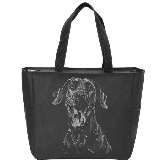 Great Dane Dog Animal Graphic Tees For Men Women Zip Tote Bag