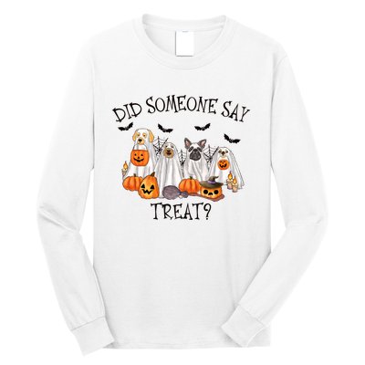 Ghost Dogs Did Someone Say Treat Long Sleeve Shirt