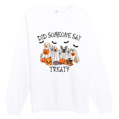 Ghost Dogs Did Someone Say Treat Premium Crewneck Sweatshirt