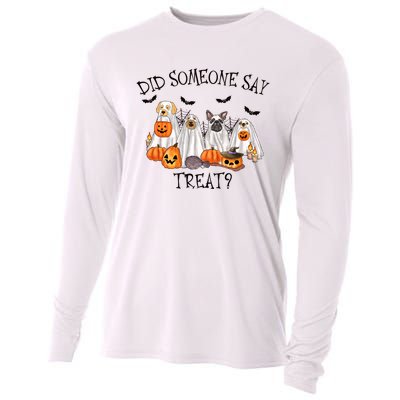 Ghost Dogs Did Someone Say Treat Cooling Performance Long Sleeve Crew