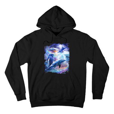 Galaxy Dolphin Dolphins In Space Hoodie